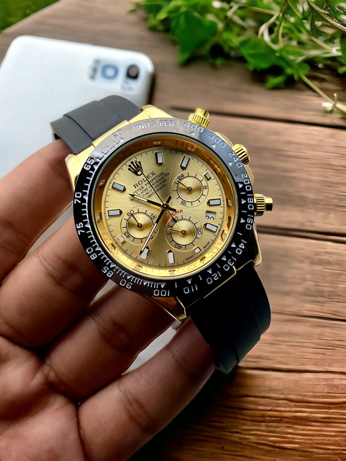 Rolex Daytona Chronograph with Silicon Strap & Master Lock – Iconic Performance and Modern Luxury